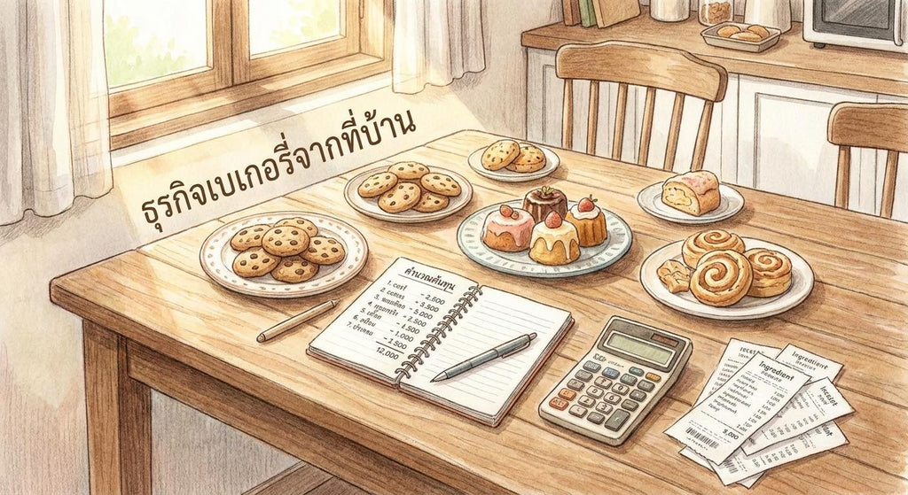 มือใหม่หัดขายเบเกอรี่จากบ้าน: คำนวณต้นทุนยังไงให้ได้กำไรชัวร์!