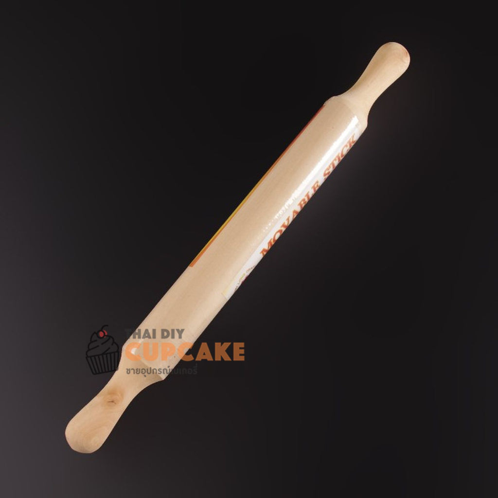 ไม้นวดแป้ง นวดฟองดอง แบบมีด้ามจับ สำหรับนวดแป้ง อเนกประสงค์  ทั้งด้ามยาว 40 ซม.