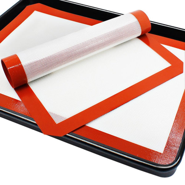 แผ่นรองอบ ซิลิโคนแมท Glass Fibre Mat ขนาดเล็ก 26x29 ซม. แผ่นรองอบ ซิลิโคนแมท Glass Fibre Mat ขนาดเล็ก 26x29 ซม. - อุปกรณ์เบเกอรี่