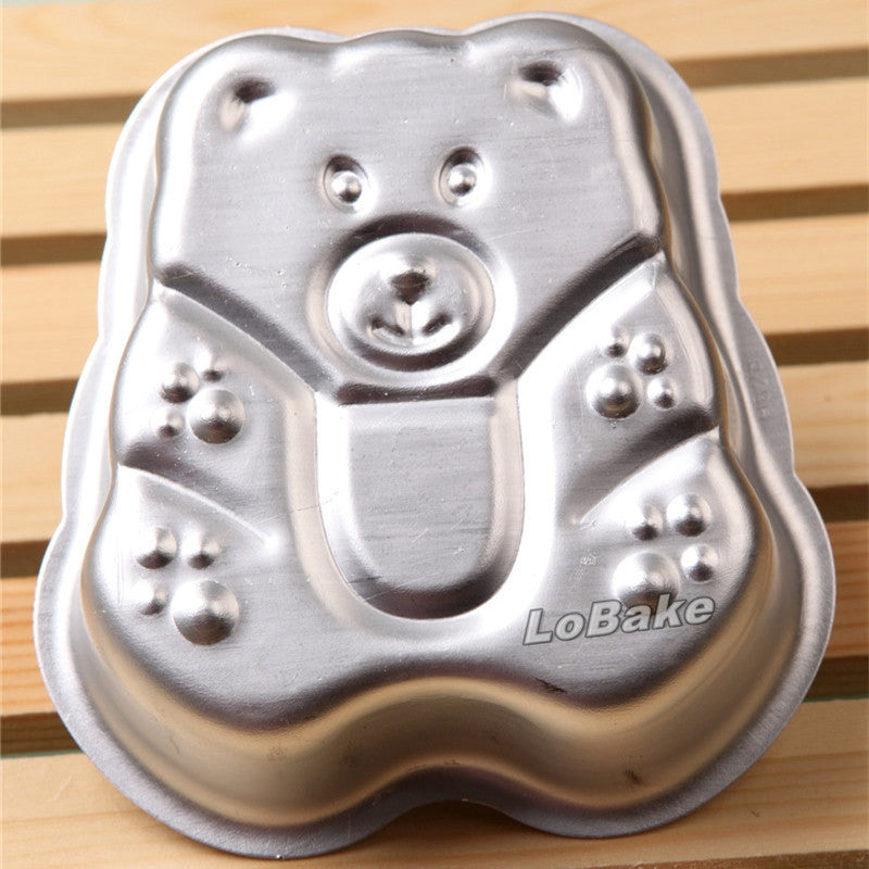 แม่พิมพ์เค้ก อลูมิเนียม รูปน้องหมี ตัวเล็ก ใช้ทำเค้ก วุ้น พุดดิ้ง ขนาด 9.5x8.8x2.8 ซม. 1 ชิ้น แม่พิมพ์เค้ก อลูมิเนียม รูปน้องหมี ตัวเล็ก ใช้ทำเค้ก วุ้น พุดดิ้ง ขนาด 9.5x8.8x2.8 ซม. 1 ชิ้น - อุปกรณ์เบเกอรี่