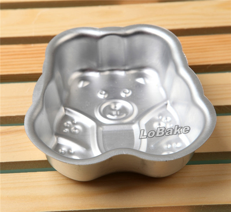 แม่พิมพ์เค้ก อลูมิเนียม รูปน้องหมี ตัวเล็ก ใช้ทำเค้ก วุ้น พุดดิ้ง ขนาด 9.5x8.8x2.8 ซม. 1 ชิ้น แม่พิมพ์เค้ก อลูมิเนียม รูปน้องหมี ตัวเล็ก ใช้ทำเค้ก วุ้น พุดดิ้ง ขนาด 9.5x8.8x2.8 ซม. 1 ชิ้น - อุปกรณ์เบเกอรี่