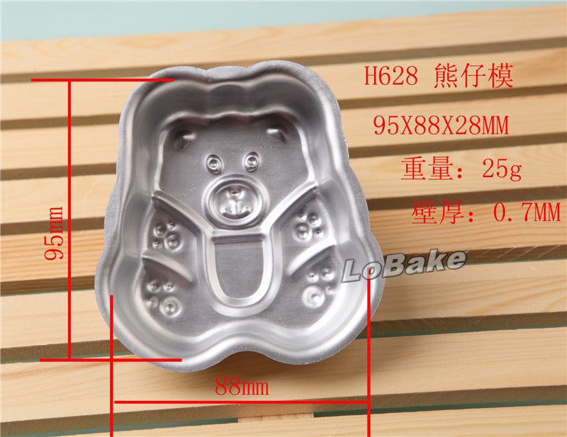แม่พิมพ์เค้ก อลูมิเนียม รูปน้องหมี ตัวเล็ก ใช้ทำเค้ก วุ้น พุดดิ้ง ขนาด 9.5x8.8x2.8 ซม. 1 ชิ้น แม่พิมพ์เค้ก อลูมิเนียม รูปน้องหมี ตัวเล็ก ใช้ทำเค้ก วุ้น พุดดิ้ง ขนาด 9.5x8.8x2.8 ซม. 1 ชิ้น - อุปกรณ์เบเกอรี่
