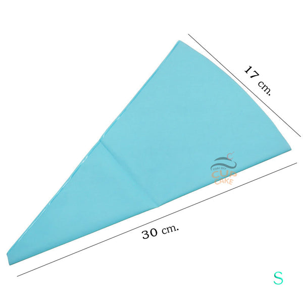 ถุงบีบครีม ซิลิโคน ใช้ซ้ำได้ ตกแต่งเค้ก แบบหนา  EVA ขนาดเล็ก 12 นิ้ว