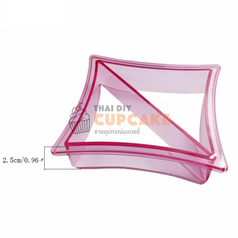 ที่ทำแซนวิช ขนมปังตัดขอบ รูปสามเหลี่ยม โค้งเว้า พลาสติก 1 ชิ้น ที่ทำแซนวิช ขนมปังตัดขอบ รูปสามเหลี่ยม โค้งเว้า พลาสติก 1 ชิ้น - อุปกรณ์เบเกอรี่