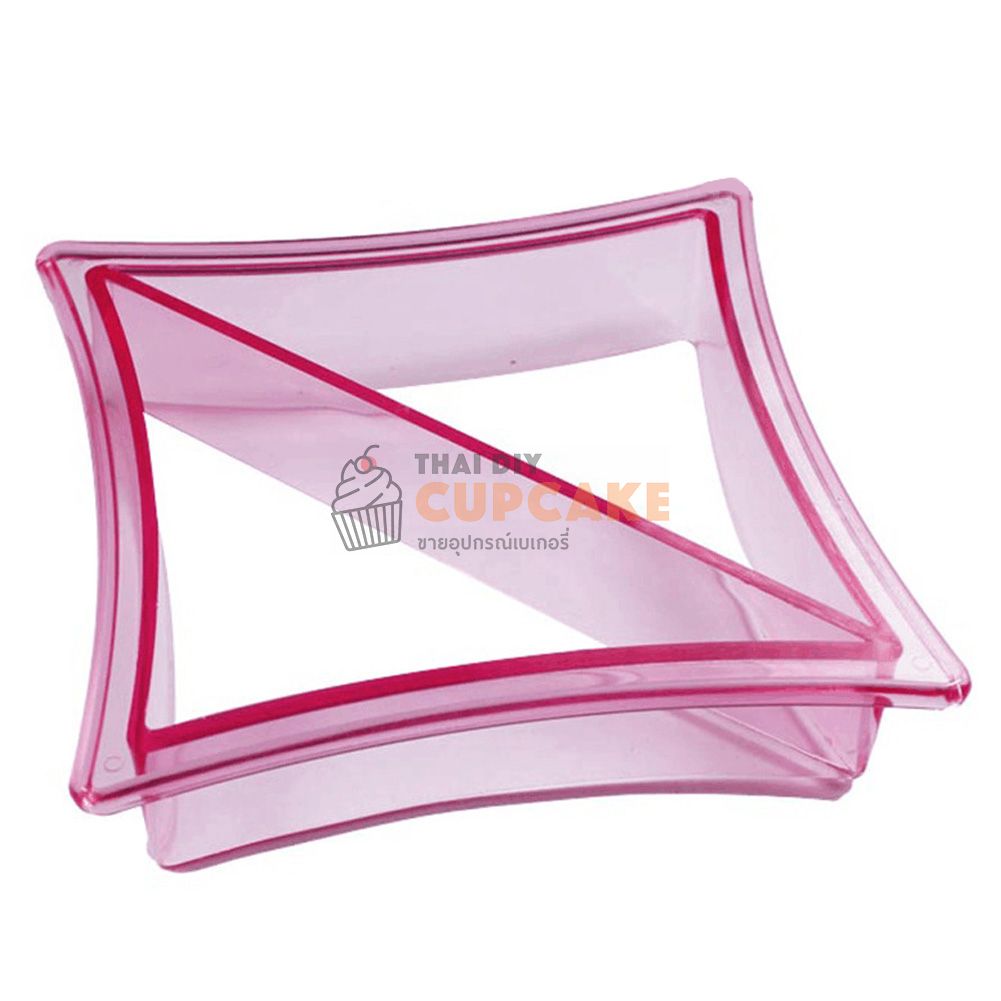 ที่ทำแซนวิช ขนมปังตัดขอบ รูปสามเหลี่ยม โค้งเว้า พลาสติก 1 ชิ้น ที่ทำแซนวิช ขนมปังตัดขอบ รูปสามเหลี่ยม โค้งเว้า พลาสติก 1 ชิ้น - อุปกรณ์เบเกอรี่