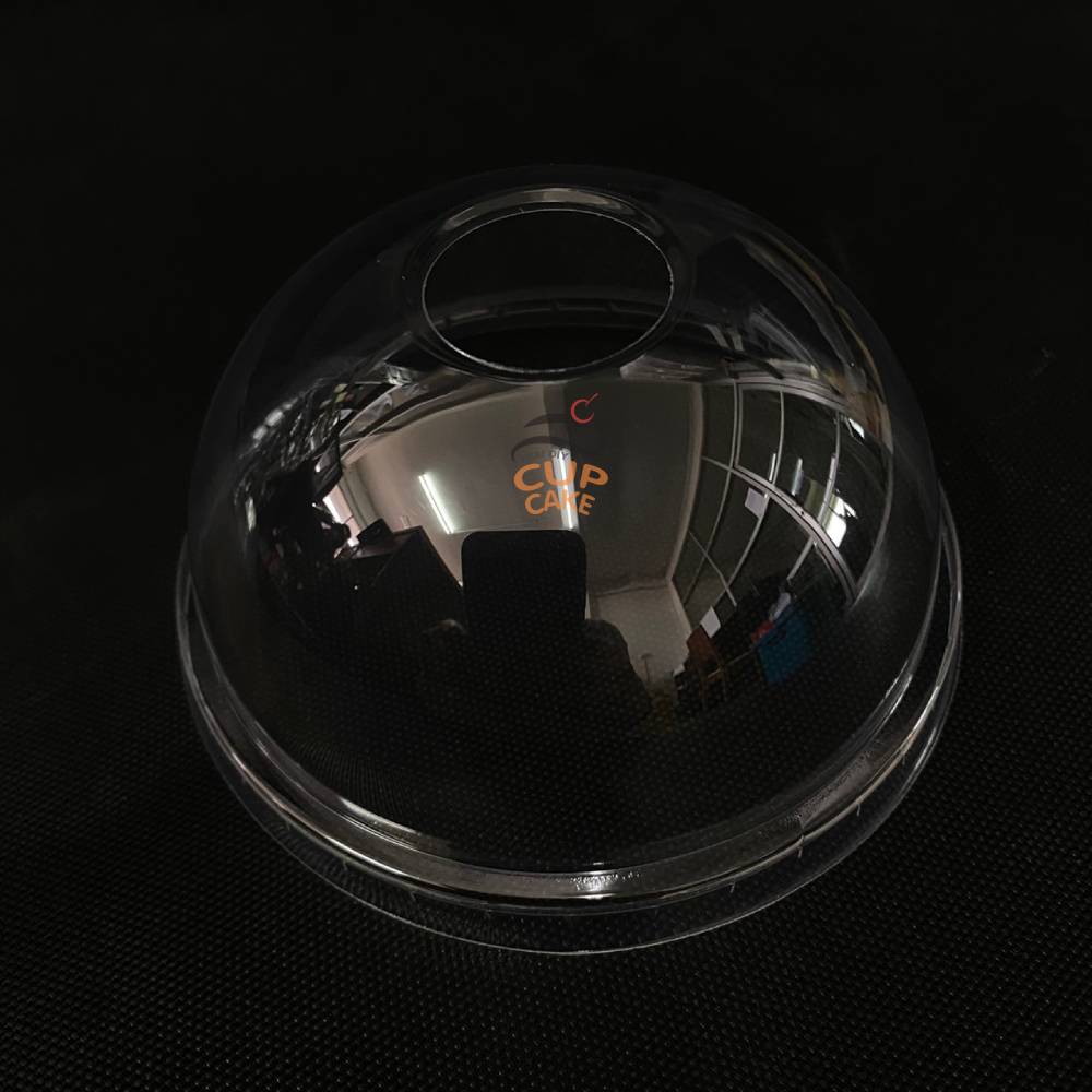 Vandapac ฝาโดม มีรู PET 90 มม. 50 ใบ