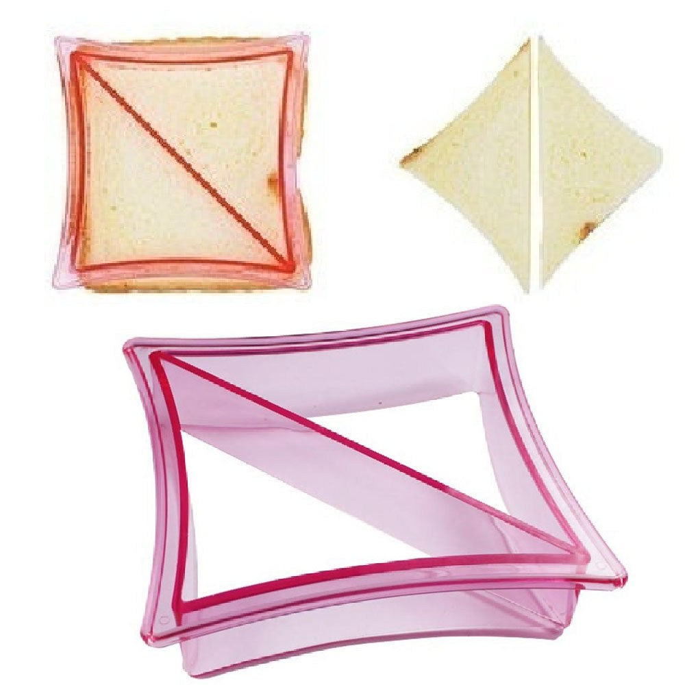 ที่ทำแซนวิช ขนมปังตัดขอบ รูปสามเหลี่ยม โค้งเว้า พลาสติก 1 ชิ้น ที่ทำแซนวิช ขนมปังตัดขอบ รูปสามเหลี่ยม โค้งเว้า พลาสติก 1 ชิ้น - อุปกรณ์เบเกอรี่