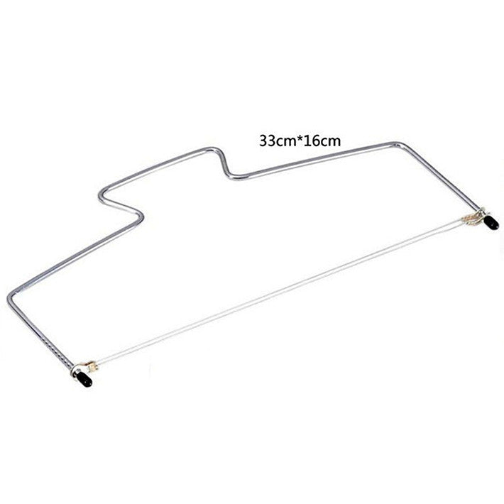 อุปกรณ์ตัดเค้ก ลวดตัดเค้ก ลวดสไลด์เค้ก เส้นคู่ สำหรับตัดเค้กเป็นเลเยอร์ ทำจากแสตนเลส อุปกรณ์ตัดเค้ก ลวดตัดเค้ก ลวดสไลด์เค้ก เส้นคู่ สำหรับตัดเค้กเป็นเลเยอร์ ทำจากแสตนเลส - อุปกรณ์เบเกอรี่