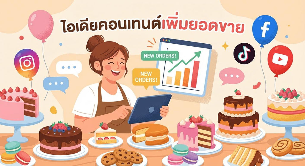 เพิ่มยอดสั่งซื้อเพจเบเกอรี่ง่ายๆ ด้วยไอเดียคอนเทนต์สุดปัง!