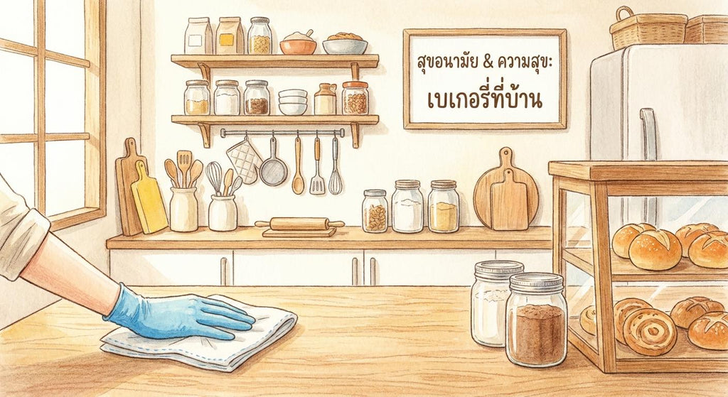 ครัวเบเกอรี่สะอาดปิ๊ง! เช็กลิสต์สุขอนามัยที่โฮมเบเกอร์ต้องรู้