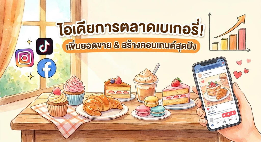 เปิดกล่องไอเดีย! คอนเทนต์เบเกอรี่ปังๆ เพิ่มยอดสั่งซื้อได้จริง