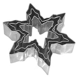 ชุดพิมพ์กดคุกกี้ แสตนเลส คริสต์มาส เกล็ดหิมะ Snowflake รูปดาว รูปใบไม้ หลากแบบ 10 ชิ้น/ชุด