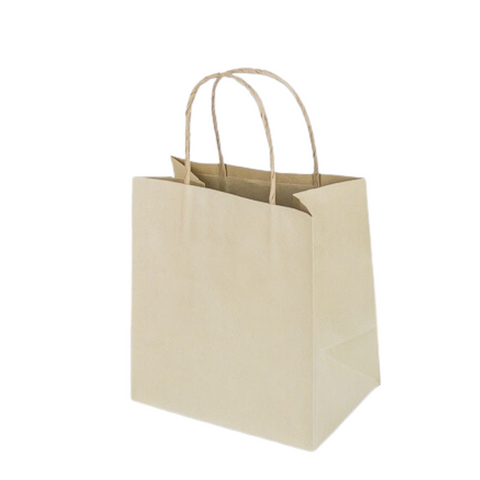 ถุงกระดาษหูหิ้ว คราฟท์ น้ำตาล 125 แกรม ขนาด 21x13x25 ซม. 50 ใบ