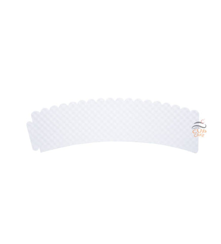 Utray DW309-2EM ปลอกกระดาษสวมแก้ว ขาว  มีนูน 235 x 65 มม. 100 ชิ้น