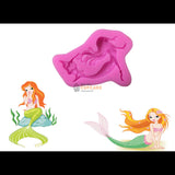 พิมพ์ซิลิโคน รูปนางเงือก เริงระบำ Mermaid ทำช็อคโกแลต ฟองดอง ตกแต่งเค้ก พิมพ์ซิลิโคน รูปนางเงือก เริงระบำ Mermaid ทำช็อคโกแลต ฟองดอง ตกแต่งเค้ก - อุปกรณ์เบเกอรี่