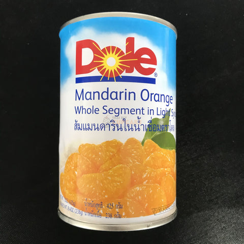 ส้มแมนดาริน ตราโดล Dole Mandarin Orange 425 กรัม สำหรับตกแต่งเค้กส้ม ส้มแมนดาริน ตราโดล Dole Mandarin Orange 425 กรัม สำหรับตกแต่งเค้กส้ม - อุปกรณ์เบเกอรี่