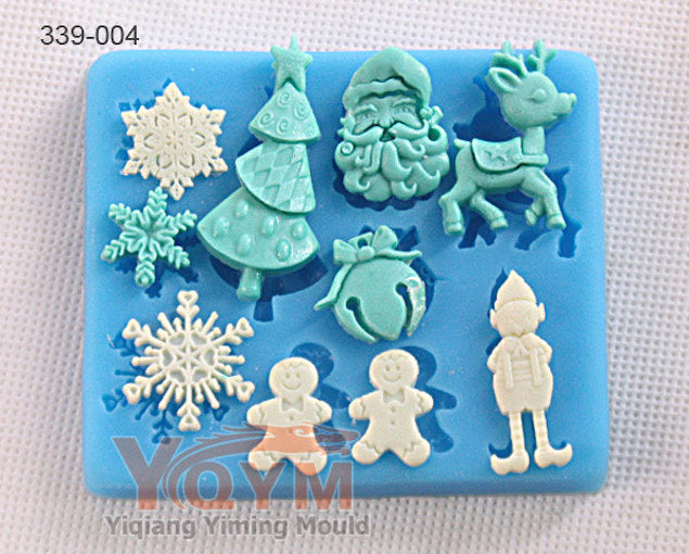 แม่พิมพ์ซิลิโคน 3 มิติ รูปของตกแต่งวันคริสต์มาส Snowflake แม่พิมพ์ซิลิโคน 3 มิติ รูปของตกแต่งวันคริสต์มาส Snowflake - อุปกรณ์เบเกอรี่