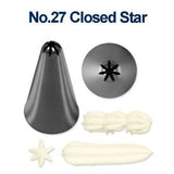 หัวบีบครีมเบอร์ 27 รูปดาวปิดหัว 7 เขี้ยว Closed Star หัวบีบครีมเบอร์ 27 รูปดาวปิดหัว 7 เขี้ยว Closed Star - อุปกรณ์เบเกอรี่