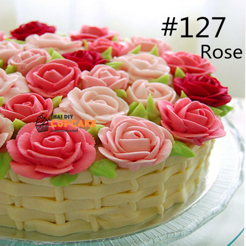 หัวบีบครีมเบอร์ 127 รูปกุหลาบ Petal หัวบีบครีมเบอร์ 127 รูปกุหลาบ Petal - อุปกรณ์เบเกอรี่