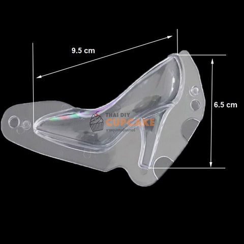 แม่พิมพ์พลาสติก รูปรองเท้าส้นสูง 3 มิติ ขนาด 9.5 x 6.5 ซม. แม่พิมพ์พลาสติก รูปรองเท้าส้นสูง 3 มิติ ขนาด 9.5 x 6.5 ซม. - อุปกรณ์เบเกอรี่