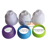 ที่ล็อคหัวบีบ สำหรับใส่ครีม แยก 3 สี รวม 3 ขนาด เล็ก กลาง ใหญ่ ที่ล็อคหัวบีบ สำหรับใส่ครีม แยก 3 สี รวม 3 ขนาด เล็ก กลาง ใหญ่ - อุปกรณ์เบเกอรี่
