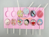 พิมพ์ซิลิโคน อมยิ้ม รูปวงกลม Lollipop โลลิป๊อป สำหรับทำช็อคโกแลต อมยิ้ม พิมพ์ซิลิโคน อมยิ้ม รูปวงกลม Lollipop โลลิป๊อป สำหรับทำช็อคโกแลต อมยิ้ม - อุปกรณ์เบเกอรี่