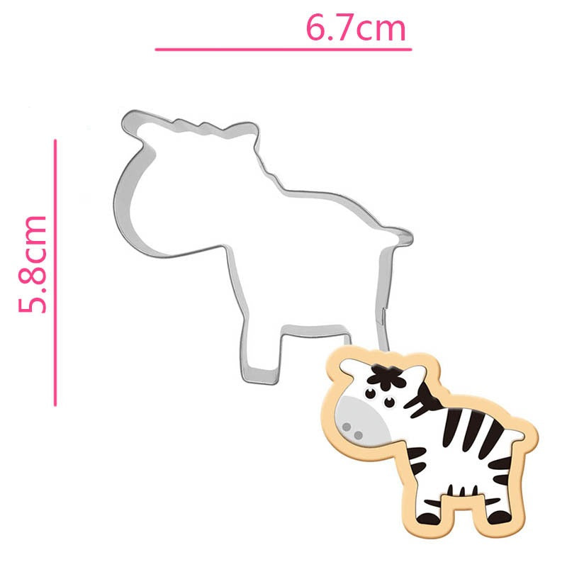 แม่พิมพ์กดคุกกี้ รูปม้าลาย Zebra สแตนเลส แม่พิมพ์กดคุกกี้ รูปม้าลาย Zebra สแตนเลส - อุปกรณ์เบเกอรี่