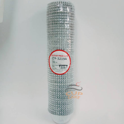 ถ้วยกระทงจีบ กระดาษฟอยล์  ถ้วยคัพเค้ก F-3219A (1361) ฐาน 4.6 ซม. สูง 3.2 ซม. 1000 ชิ้น