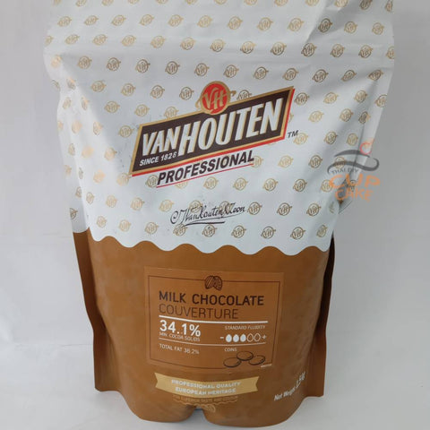 Van Houten Milk Couverture 34.1% ช็อคโกแลต 1.5 กก.
