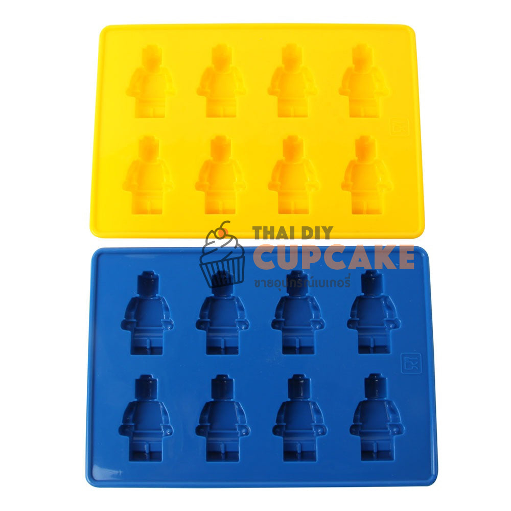 แม่พิมพ์ ซิลิโคน Ice Cube หุ่นยนต์ Toy Robot Brick 8 หลุม 1 ชิ้น (สุ่มสี) แม่พิมพ์ ซิลิโคน Ice Cube หุ่นยนต์ Toy Robot Brick 8 หลุม 1 ชิ้น (สุ่มสี) - อุปกรณ์เบเกอรี่