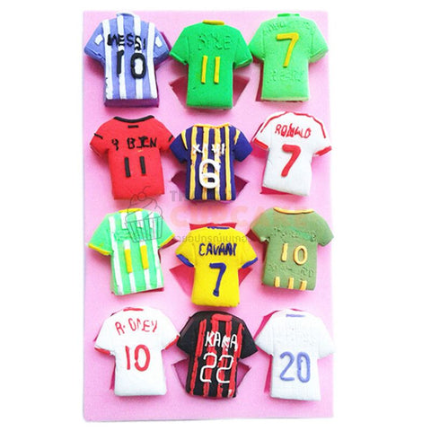 พิมพ์ซิลิโคน เสื้อนักฟุตบอลทีมชาติ สโมสรฟุตบอล 12 แบบ พิมพ์ซิลิโคน เสื้อนักฟุตบอลทีมชาติ สโมสรฟุตบอล 12 แบบ - อุปกรณ์เบเกอรี่