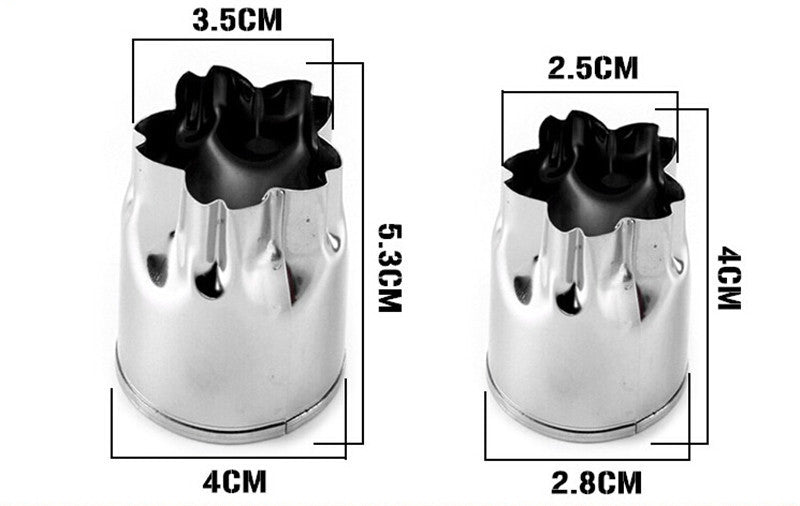 พิมพ์กดผัก ผลไม้ พิมพ์กดคุกกี้ลายดอกไม้ สแตนเลส 8 ชิ้น พิมพ์กดผัก ผลไม้ พิมพ์กดคุกกี้ลายดอกไม้ สแตนเลส 8 ชิ้น - อุปกรณ์เบเกอรี่