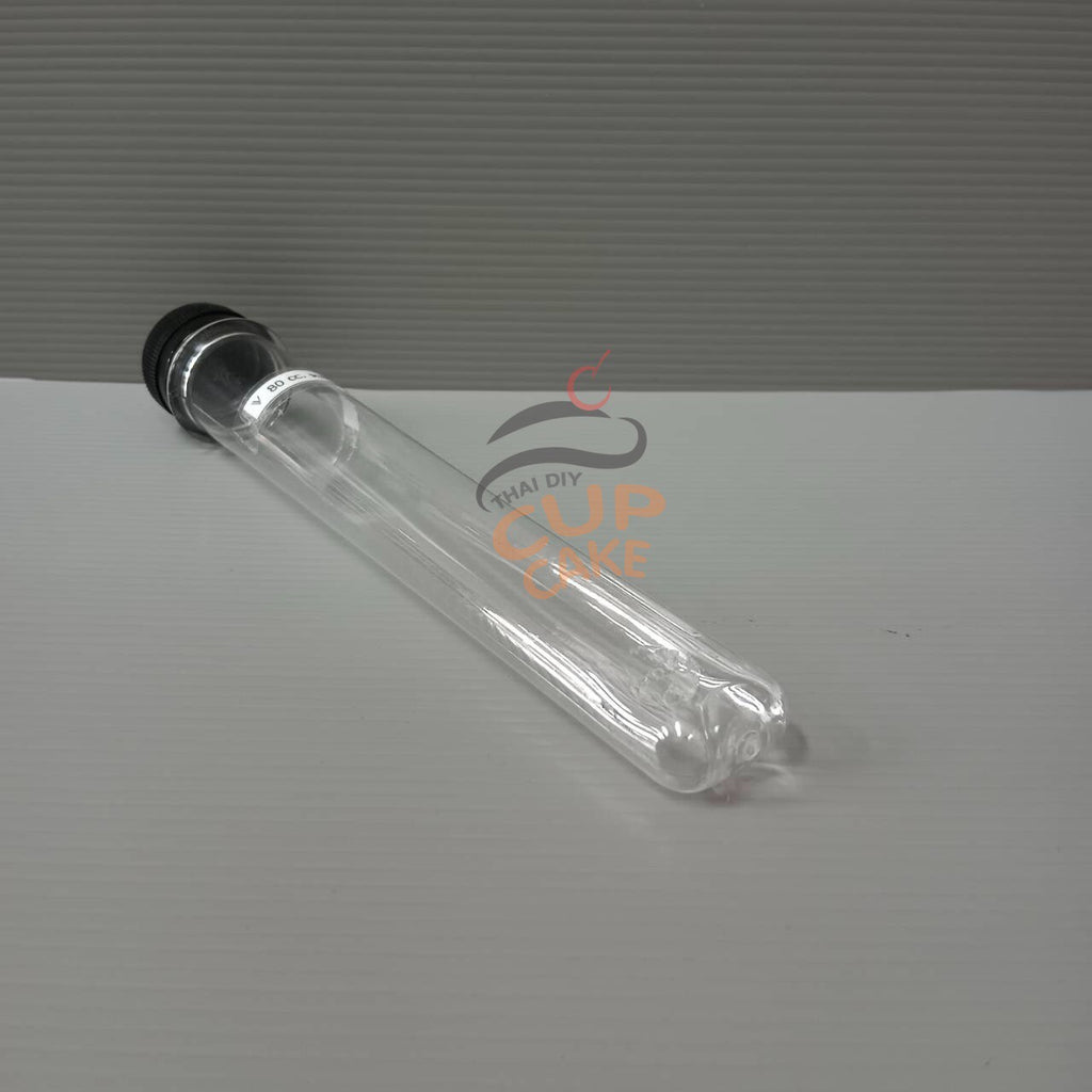 ขวดเยลลี่ PET 80 ซีซี ขวดพลาสติก ทรงสูง หลอดเยลลี่ 150 ขวด+ฝา (เลือกสีฝาได้)