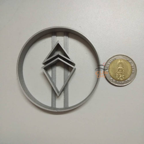 พิมพ์กดคุกกี้ พลาสติก รูป Ethereum ETH อีเทอเรี่ยม สัญลักษณ์