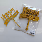 ป้าย Happy Birthday สำหรับปักเค้ก