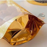 ถุงพลาสติก หน้าใส หลังทึบ สีทอง ตั้งได้ จำนวน ซม. 50 ชิ้น มีให้เลือก 4 ขนาด