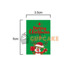 สติ๊กเกอร์ กระดาษสีแดง เขียว รูปกวางน้อย พิมพ์ merry christmas ขนาด 5x3.5 ซม. 10 แผ่น 80 ดวง สติ๊กเกอร์ กระดาษสีแดง เขียว รูปกวางน้อย พิมพ์ merry christmas ขนาด 5x3.5 ซม. 10 แผ่น 80 ดวง - อุปกรณ์เบเกอรี่