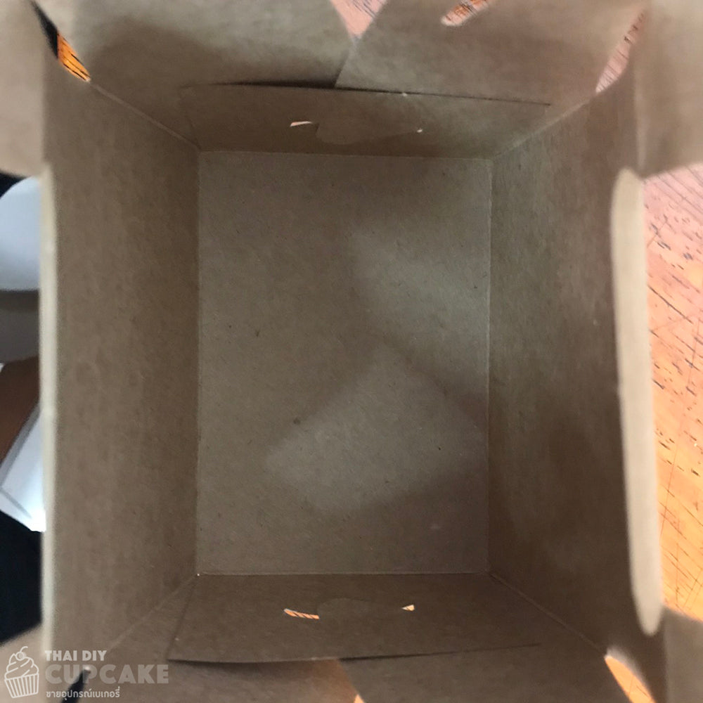 กล่องเค้กขนาดเล็ก แบบมีหูหิ้ว กระดาษคราฟท์ 11.5x8.5x9 ซม. 10 กล่อง กล่องเค้กขนาดเล็ก แบบมีหูหิ้ว กระดาษคราฟท์ 11.5x8.5x9 ซม. 10 กล่อง - อุปกรณ์เบเกอรี่