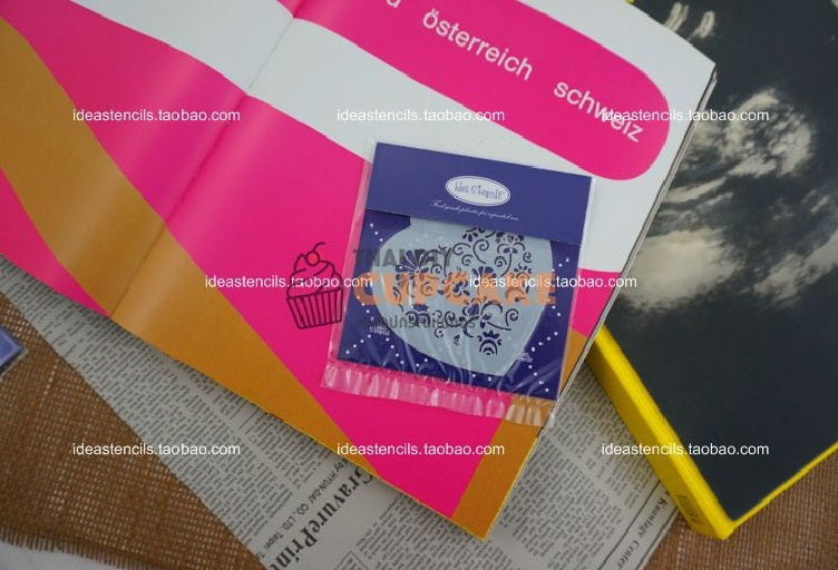แผ่นลายฉลุ สเตนซิล Stencil รูปหัวใจ ลายลูกไม้ สำหรับงานแต่งงาน วาเลนไทน์ 1 ชุด แผ่นลายฉลุ สเตนซิล Stencil รูปหัวใจ ลายลูกไม้ สำหรับงานแต่งงาน วาเลนไทน์ 1 ชุด - อุปกรณ์เบเกอรี่