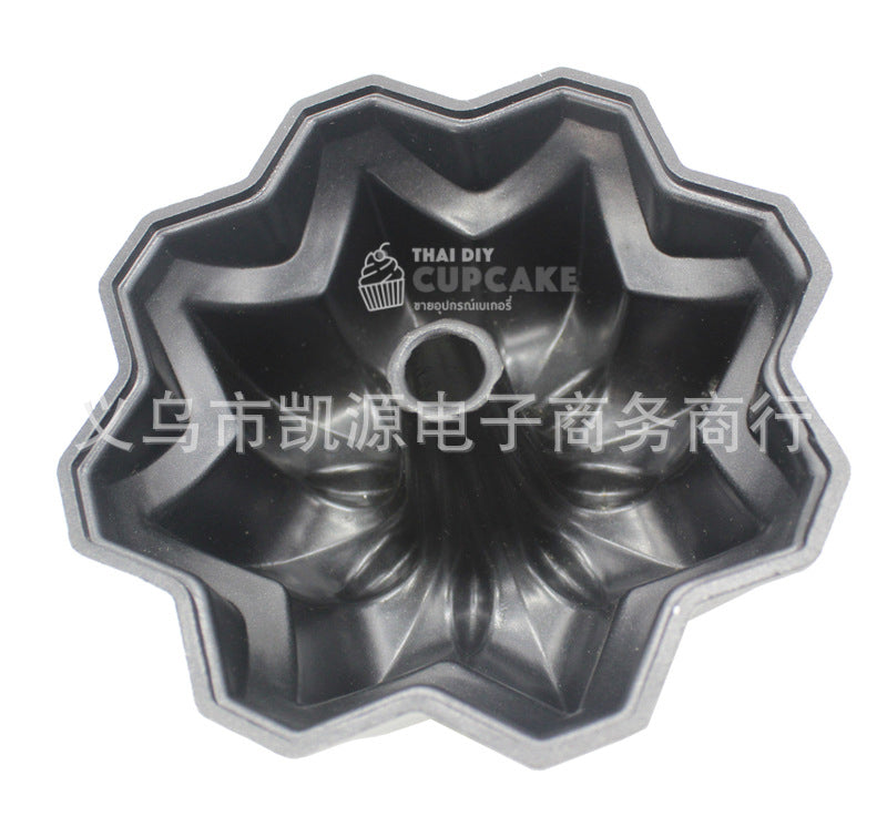 พิมพ์เค้กอลูมิเนียม ดอกลิลลี่ ขนาดเล็ก มีรูตรงกลางผิวไม่ติด Non-stick Bundt Pan 4 นิ้ว 1 ชิ้น พิมพ์เค้กอลูมิเนียม ดอกลิลลี่ ขนาดเล็ก มีรูตรงกลางผิวไม่ติด Non-stick Bundt Pan 4 นิ้ว 1 ชิ้น - อุปกรณ์เบเกอรี่