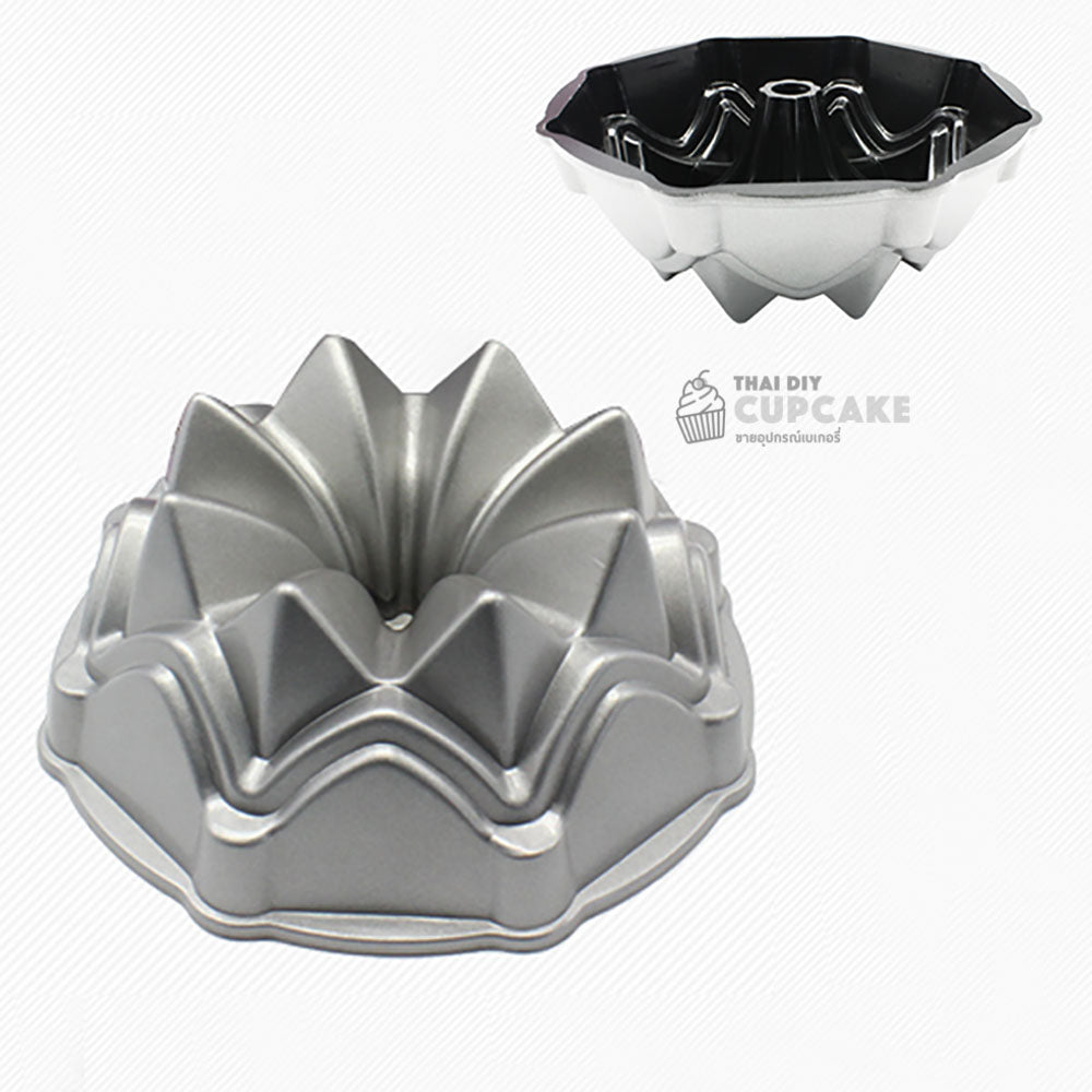 พิมพ์เค้กอะลูมิเนียม รูปเค้กทรงร่มพุ่ม มีรูตรงกลาง เคลือบแบบผิวไม่ติด Non-stick Bundt Pan 10 นิ้ว 1 ชิ้น พิมพ์เค้กอะลูมิเนียม รูปเค้กทรงร่มพุ่ม มีรูตรงกลาง เคลือบแบบผิวไม่ติด Non-stick Bundt Pan 10 นิ้ว 1 ชิ้น - อุปกรณ์เบเกอรี่
