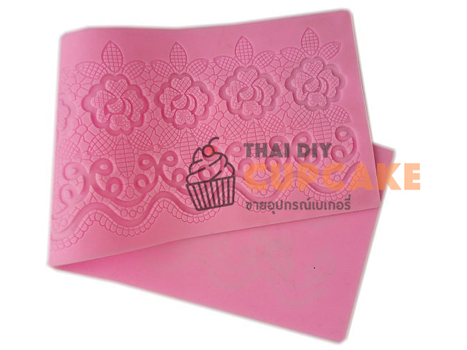 แม่พิมพ์ซิลิโคน ลายลูกไม้ ตกแต่งเค้ก ฟองดอง Fondant เค้กแต่งงาน แม่พิมพ์ซิลิโคน ลายลูกไม้ ตกแต่งเค้ก ฟองดอง Fondant เค้กแต่งงาน - อุปกรณ์เบเกอรี่