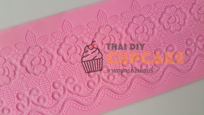 แม่พิมพ์ซิลิโคน ลายลูกไม้ ตกแต่งเค้ก ฟองดอง Fondant เค้กแต่งงาน แม่พิมพ์ซิลิโคน ลายลูกไม้ ตกแต่งเค้ก ฟองดอง Fondant เค้กแต่งงาน - อุปกรณ์เบเกอรี่