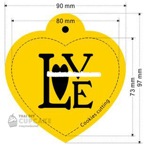 แผ่นลายฉลุ สเตนซิล Stencil คำว่า LOVE สำหรับงานแต่งงาน วาเลนไทน์ 1 ชุด แผ่นลายฉลุ สเตนซิล Stencil คำว่า LOVE สำหรับงานแต่งงาน วาเลนไทน์ 1 ชุด - อุปกรณ์เบเกอรี่