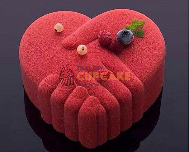พิมพ์ซิลิโคน ทำเค้ก มูสเค้ก รูปหัวใจจับมือ หัวใจมิตรภาพ ขนาดเล็ก พิมพ์ซิลิโคน ทำเค้ก มูสเค้ก รูปหัวใจจับมือ หัวใจมิตรภาพ ขนาดเล็ก - อุปกรณ์เบเกอรี่