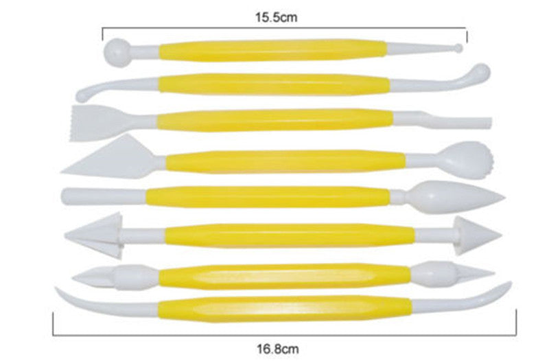 ชุดอุปกรณ์แกะสลัก ฟองดอง Fondant Modelling Tools ตกแต่งเค้ก 8 ชิ้น/เซ็ท ชุดอุปกรณ์แกะสลัก ฟองดอง Fondant Modelling Tools ตกแต่งเค้ก 8 ชิ้น/เซ็ท - อุปกรณ์เบเกอรี่