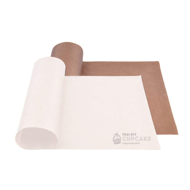 แผ่นรองอบเทฟลอน สีขาว Teflon ขนาดใหญ่ 60x40 ซม. 1 แผ่น แผ่นรองอบเทฟลอน สีขาว Teflon ขนาดใหญ่ 60x40 ซม. 1 แผ่น - อุปกรณ์เบเกอรี่